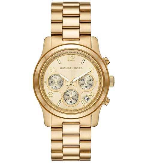 michael kors runway chronograph watch set|michael kors watch mk 5733.